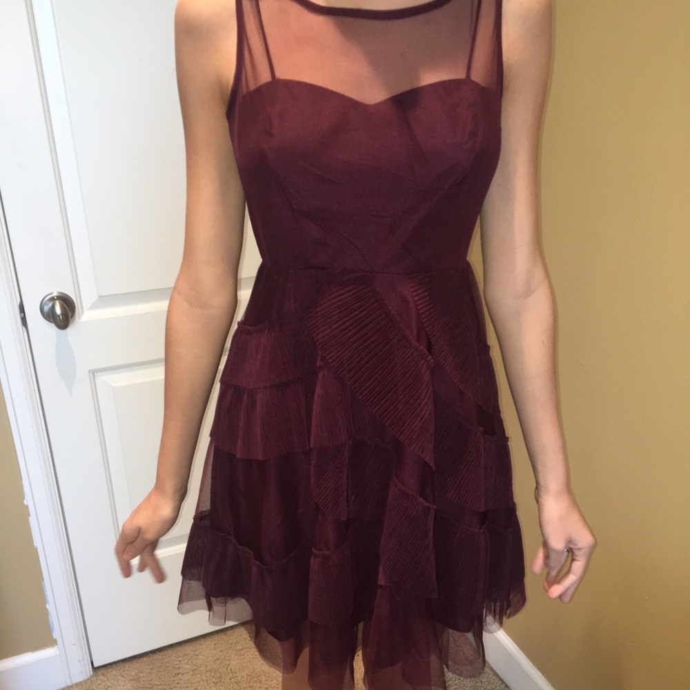 Unique Plum Short Dress
